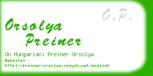 orsolya preiner business card